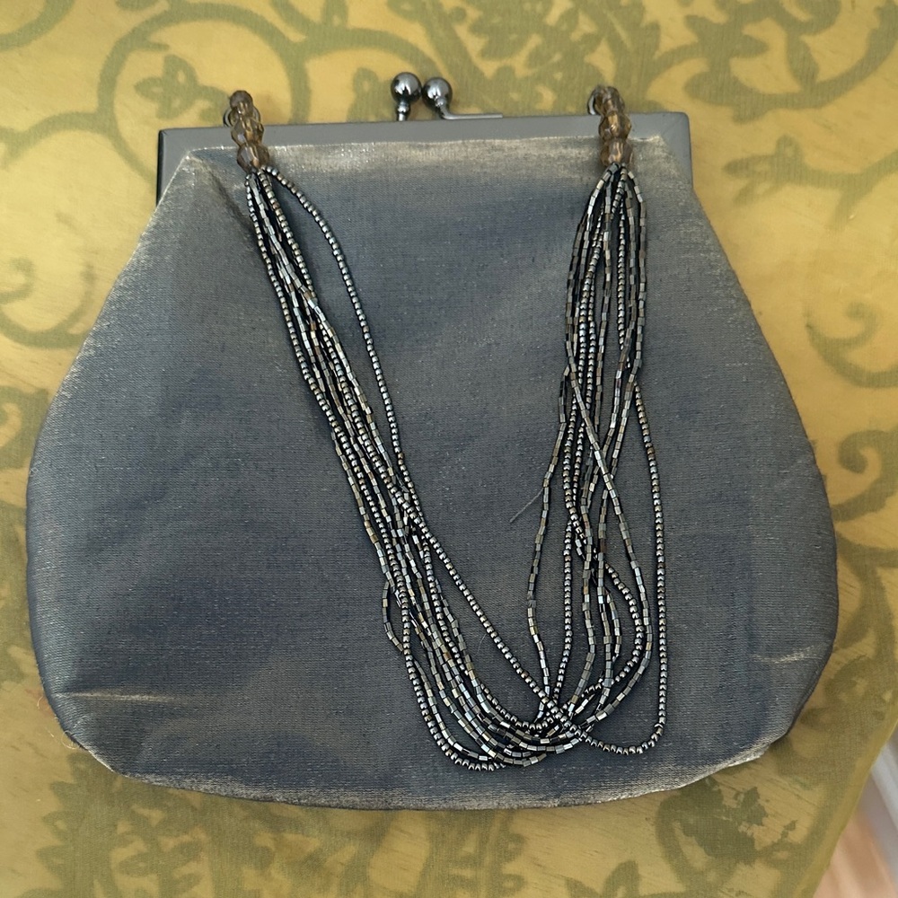 Chic Moss Green Hilliard & HansonBeaded Evening Clutch